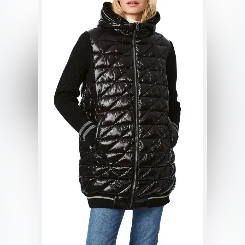 BERNARDO 
Packable Mix Media Quilted Jacket size XS